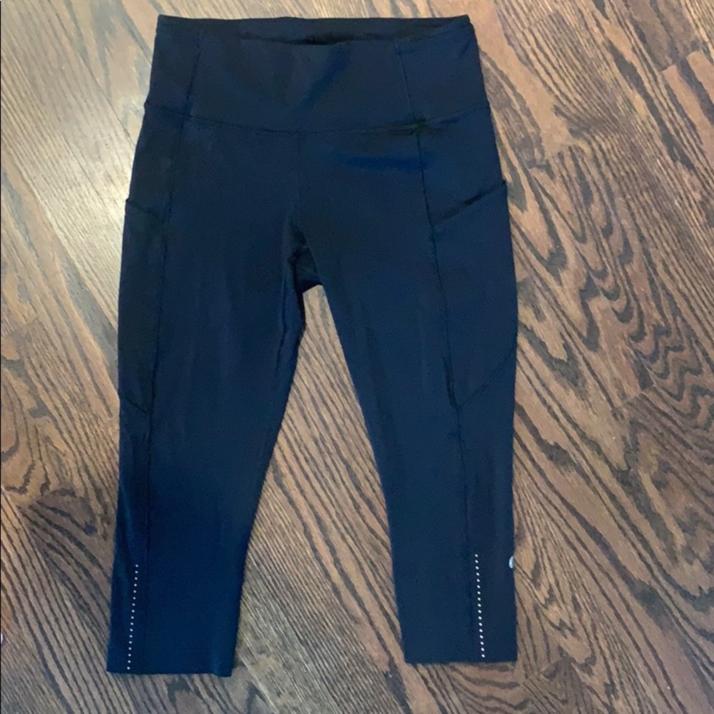 lulu lemon cropped fast and free leggings